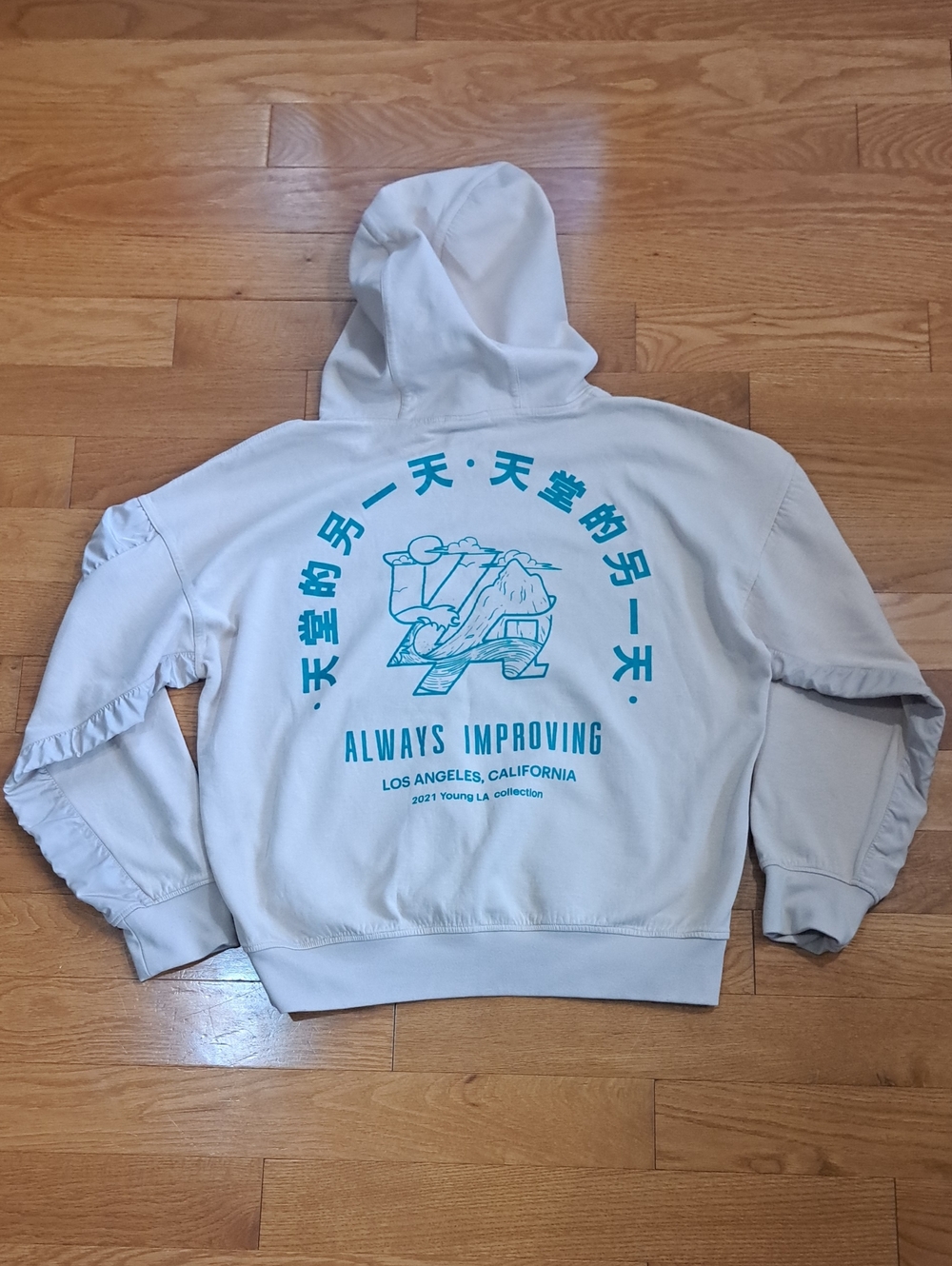 YoungLA Always Improving Graphic Hoodie Sweatshirt